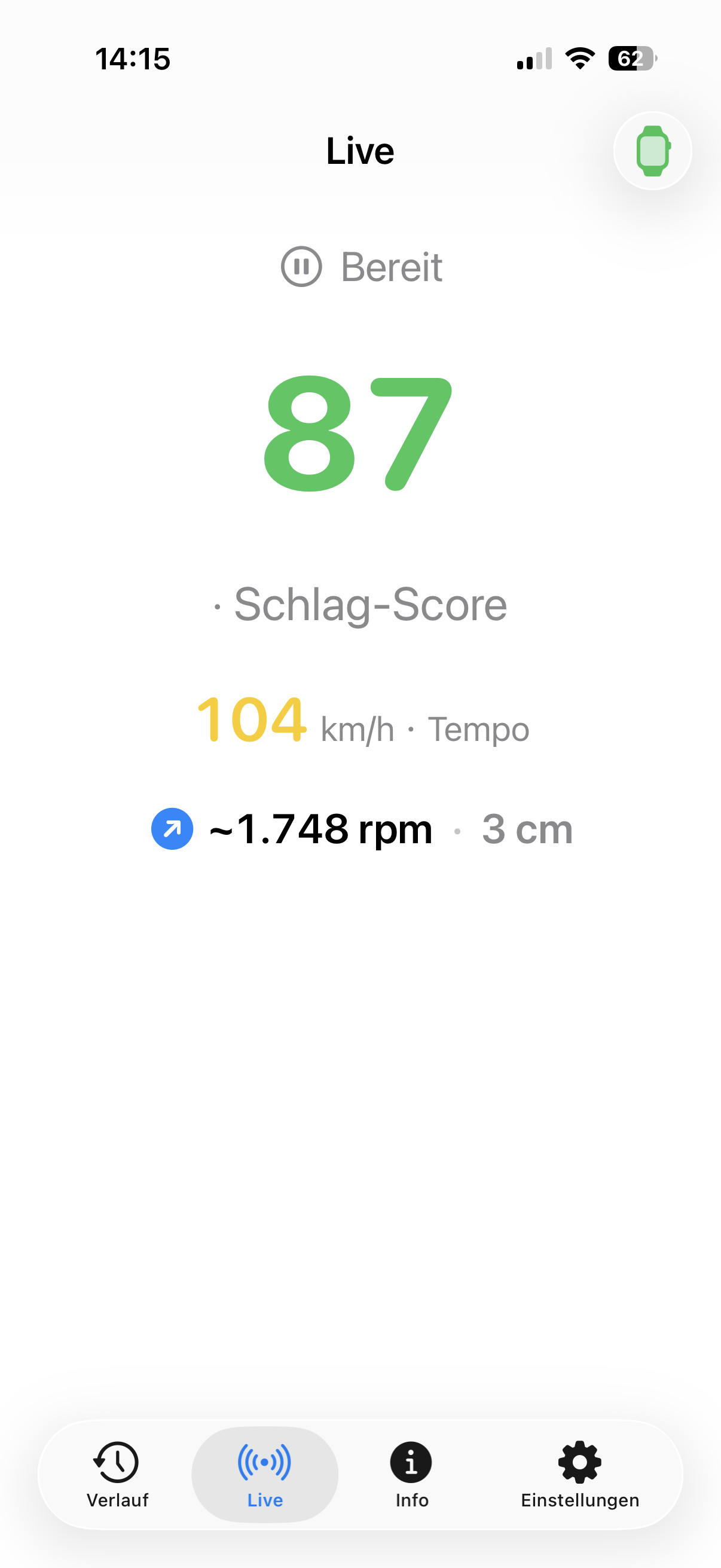 Live speed